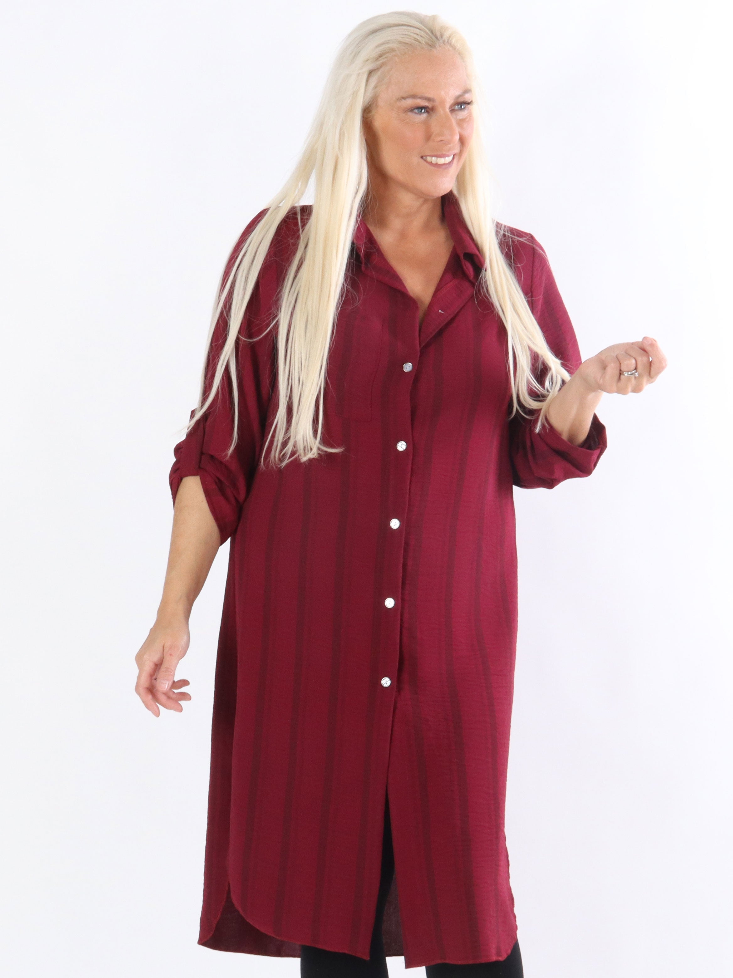 Yara - Armégrön randig skjorta